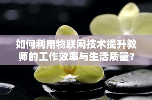 如何利用物联网技术提升教师的工作效率与生活质量？