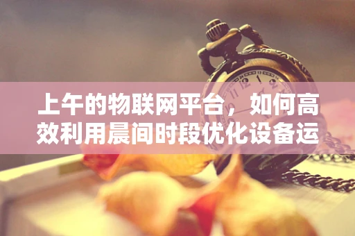 上午的物联网平台，如何高效利用晨间时段优化设备运行？