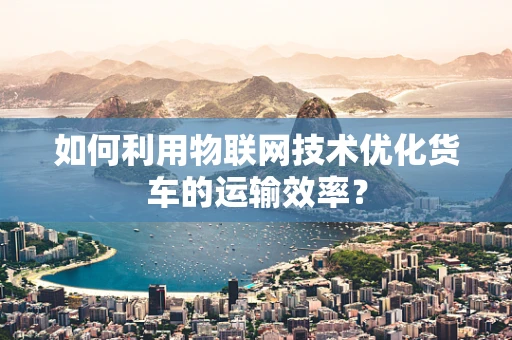 如何利用物联网技术优化货车的运输效率？