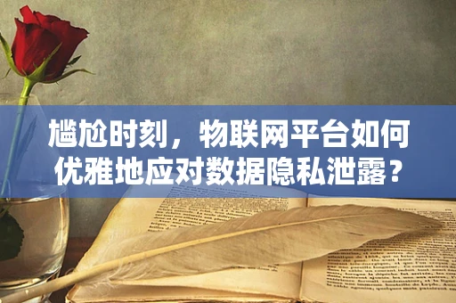 尴尬时刻，物联网平台如何优雅地应对数据隐私泄露？