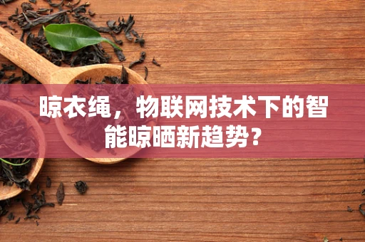 晾衣绳，物联网技术下的智能晾晒新趋势？