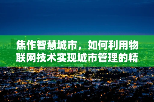 焦作智慧城市，如何利用物联网技术实现城市管理的精细化与智能化？