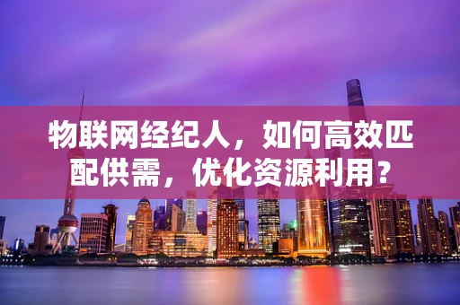 物联网经纪人，如何高效匹配供需，优化资源利用？