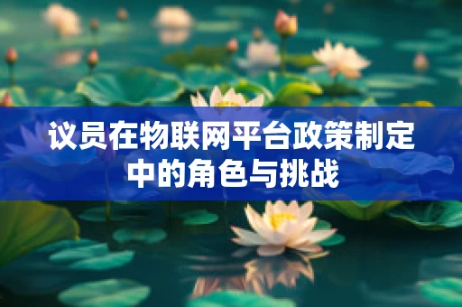 议员在物联网平台政策制定中的角色与挑战