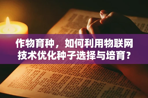 作物育种，如何利用物联网技术优化种子选择与培育？