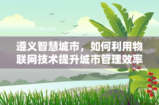 遵义智慧城市，如何利用物联网技术提升城市管理效率？