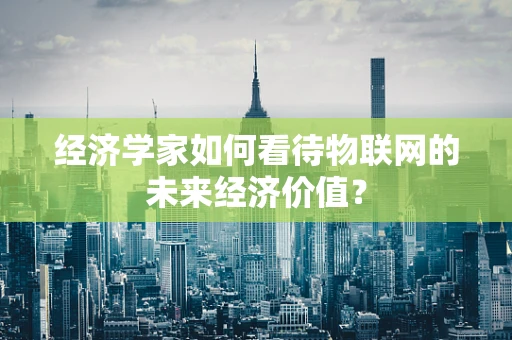 经济学家如何看待物联网的未来经济价值？