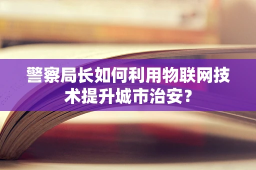 警察局长如何利用物联网技术提升城市治安？