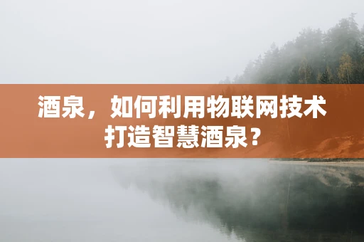 酒泉，如何利用物联网技术打造智慧酒泉？