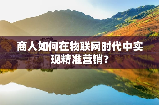商人如何在物联网时代中实现精准营销？