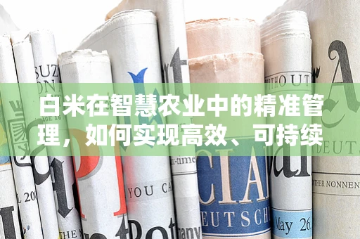 白米在智慧农业中的精准管理，如何实现高效、可持续的种植？