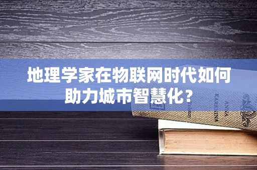 地理学家在物联网时代如何助力城市智慧化？