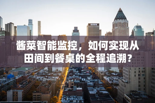 酱菜智能监控，如何实现从田间到餐桌的全程追溯？