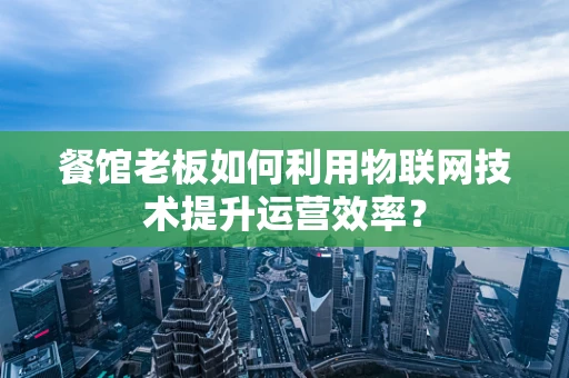 餐馆老板如何利用物联网技术提升运营效率？
