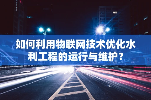 如何利用物联网技术优化水利工程的运行与维护？
