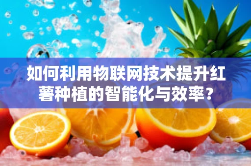 如何利用物联网技术提升红薯种植的智能化与效率？