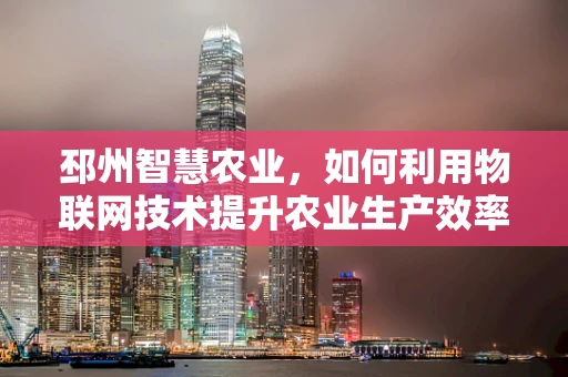 邳州智慧农业，如何利用物联网技术提升农业生产效率？