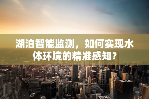 湖泊智能监测，如何实现水体环境的精准感知？